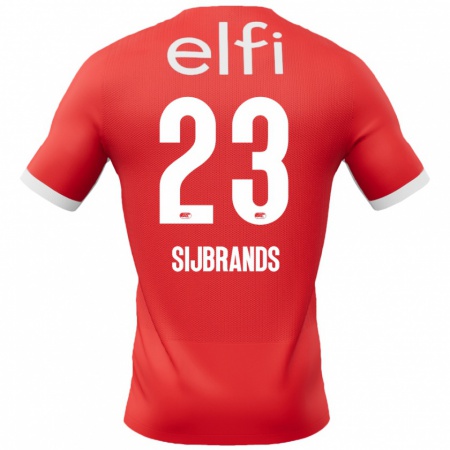 Kandiny Kinder Julian Sijbrands #23 Rot Weiß Heimtrikot Trikot 2024/25 T-Shirt