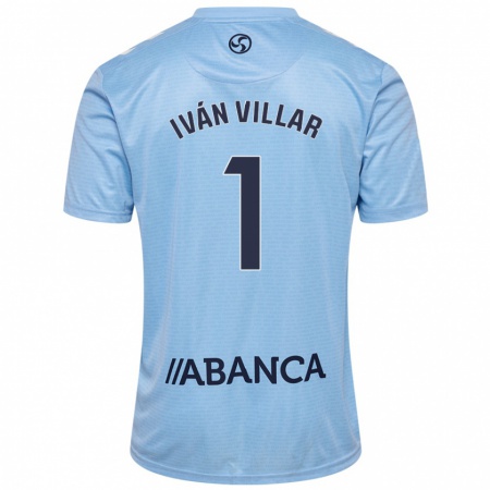 Kandiny Kinder Iván Villar #1 Himmelblau Heimtrikot Trikot 2024/25 T-Shirt