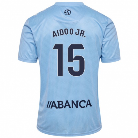 Kandiny Kinder Joseph Aidoo #15 Himmelblau Heimtrikot Trikot 2024/25 T-Shirt