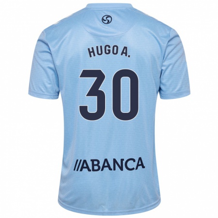 Kandiny Kinder Hugo Álvarez #30 Himmelblau Heimtrikot Trikot 2024/25 T-Shirt