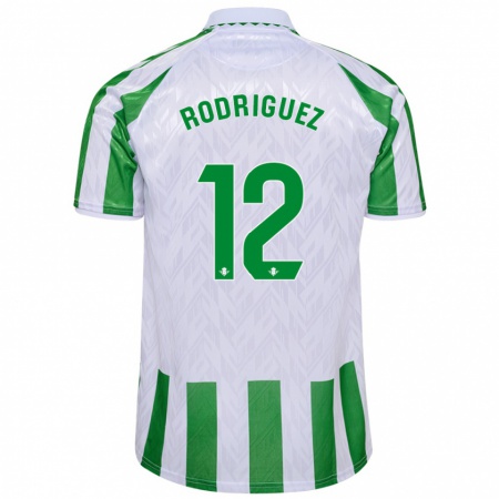 Kandiny Kinder Ricardo Rodríguez #12 Grün Weiße Streifen Heimtrikot Trikot 2024/25 T-Shirt