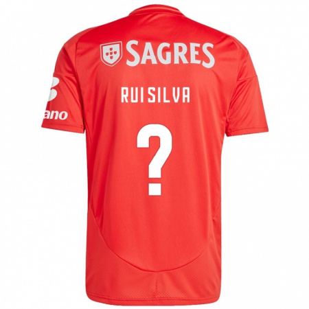 Kandiny Kinder Rui Silva #0 Rot Weiß Heimtrikot Trikot 2024/25 T-Shirt