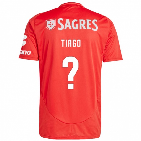 Kandiny Kinder Tiago Ferreira #0 Rot Weiß Heimtrikot Trikot 2024/25 T-Shirt