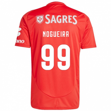 Kandiny Kinder Beatriz Nogueira #99 Rot Weiß Heimtrikot Trikot 2024/25 T-Shirt