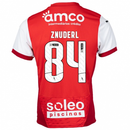 Kandiny Kinder Tai Znuderl #84 Rot Weiß Heimtrikot Trikot 2024/25 T-Shirt