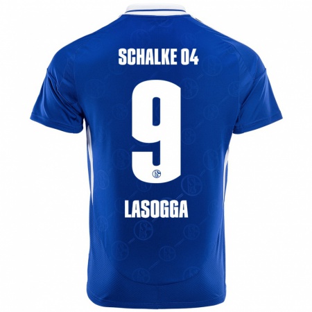 Kandiny Kinder Pierre-Michel Lasogga #9 Königsblau Heimtrikot Trikot 2024/25 T-Shirt