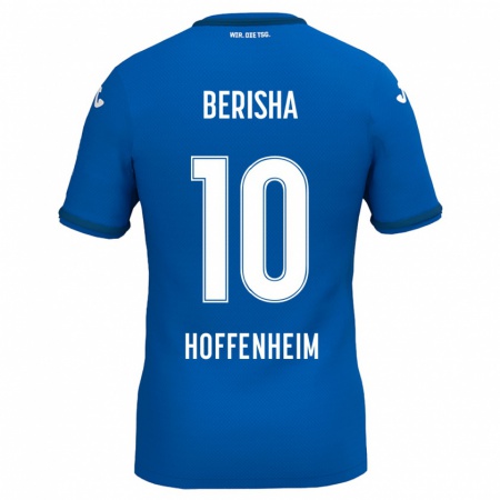 Kandiny Kinder Mergim Berisha #10 Königsblau Heimtrikot Trikot 2024/25 T-Shirt