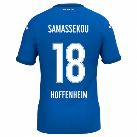 Kandiny Kinder Diadié Samassékou #18 Königsblau Heimtrikot Trikot 2024/25 T-Shirt