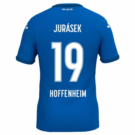 Kandiny Kinder David Jurásek #19 Königsblau Heimtrikot Trikot 2024/25 T-Shirt