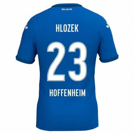 Kandiny Kinder Adam Hlozek #23 Königsblau Heimtrikot Trikot 2024/25 T-Shirt