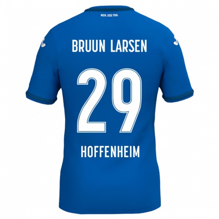 Kandiny Kinder Jacob Bruun Larsen #29 Königsblau Heimtrikot Trikot 2024/25 T-Shirt