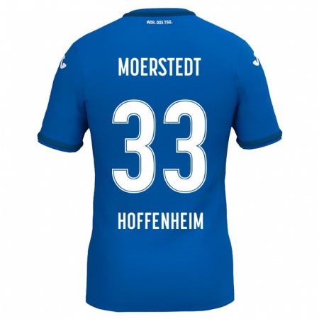 Kandiny Kinder Max Moerstedt #33 Königsblau Heimtrikot Trikot 2024/25 T-Shirt