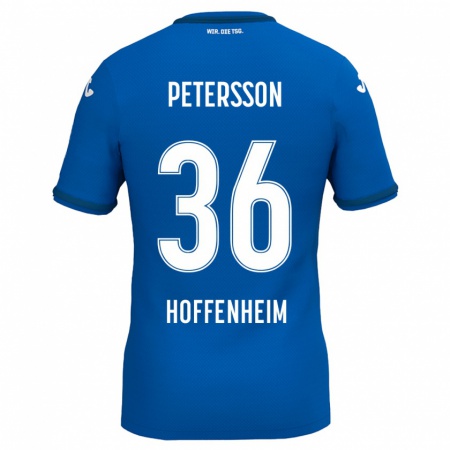 Kandiny Kinder Lúkas Petersson #36 Königsblau Heimtrikot Trikot 2024/25 T-Shirt