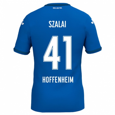 Kandiny Kinder Attila Szalai #41 Königsblau Heimtrikot Trikot 2024/25 T-Shirt