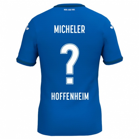 Kandiny Kinder Florian Micheler #0 Königsblau Heimtrikot Trikot 2024/25 T-Shirt