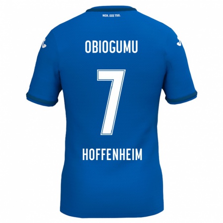 Kandiny Kinder Uche Obiogumu #7 Königsblau Heimtrikot Trikot 2024/25 T-Shirt