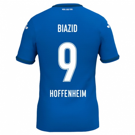 Kandiny Kinder Zain Biazid #9 Königsblau Heimtrikot Trikot 2024/25 T-Shirt