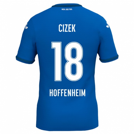 Kandiny Kinder Krystof Cizek #18 Königsblau Heimtrikot Trikot 2024/25 T-Shirt