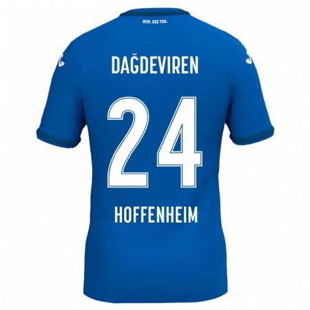 Kandiny Kinder Diren Dağdeviren #24 Königsblau Heimtrikot Trikot 2024/25 T-Shirt