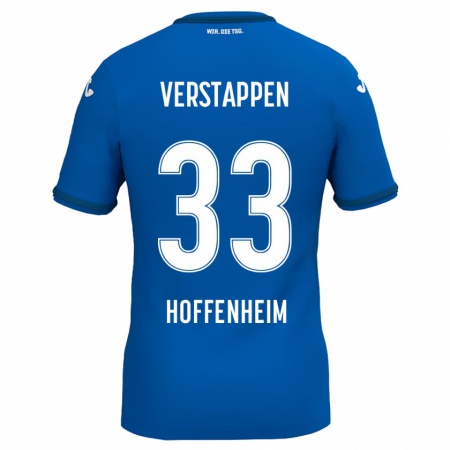 Kandiny Kinder Eric Verstappen #33 Königsblau Heimtrikot Trikot 2024/25 T-Shirt