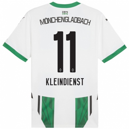 Kandiny Kinder Tim Kleindienst #11 Weiß Grün Heimtrikot Trikot 2024/25 T-Shirt