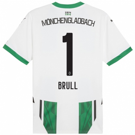 Kandiny Kinder Maximilian Brüll #1 Weiß Grün Heimtrikot Trikot 2024/25 T-Shirt