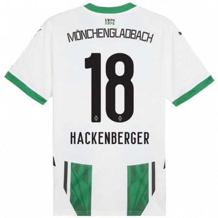 Kandiny Kinder Jessica Hackenberger #18 Weiß Grün Heimtrikot Trikot 2024/25 T-Shirt