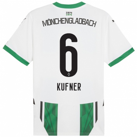 Kandiny Kinder Anne-Catherine Kufner #6 Weiß Grün Heimtrikot Trikot 2024/25 T-Shirt