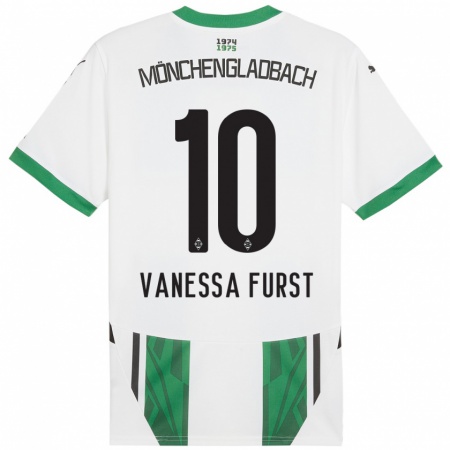 Kandiny Kinder Vanessa Fürst #10 Weiß Grün Heimtrikot Trikot 2024/25 T-Shirt