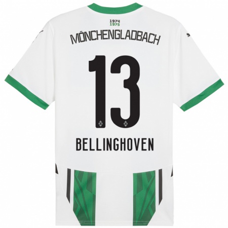 Kandiny Kinder Christina Bellinghoven #13 Weiß Grün Heimtrikot Trikot 2024/25 T-Shirt