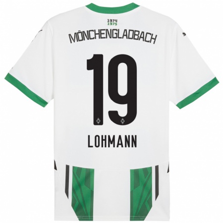 Kandiny Kinder Mona Lohmann #19 Weiß Grün Heimtrikot Trikot 2024/25 T-Shirt