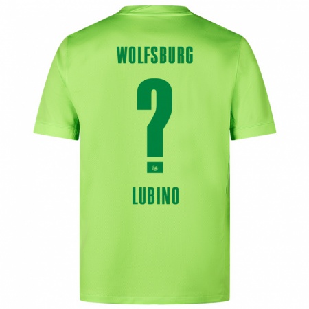 Kandiny Kinder Francesco Lubino #0 Fluoreszierendes Grün Heimtrikot Trikot 2024/25 T-Shirt