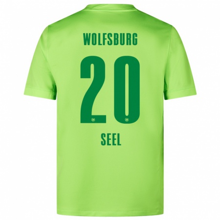 Kandiny Kinder William Seel #20 Fluoreszierendes Grün Heimtrikot Trikot 2024/25 T-Shirt