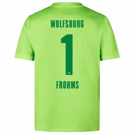 Kandiny Kinder Merle Frohms #1 Fluoreszierendes Grün Heimtrikot Trikot 2024/25 T-Shirt