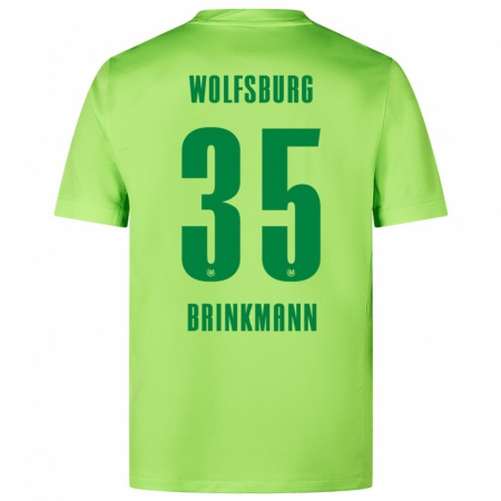 Kandiny Kinder Karla Brinkmann #35 Fluoreszierendes Grün Heimtrikot Trikot 2024/25 T-Shirt