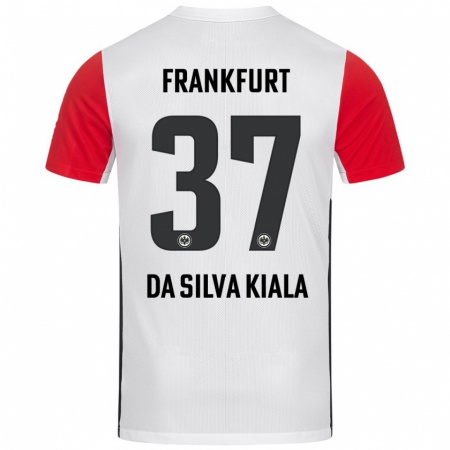 Kandiny Kinder Joel Da Silva Kiala #37 Weiß Rot Heimtrikot Trikot 2024/25 T-Shirt