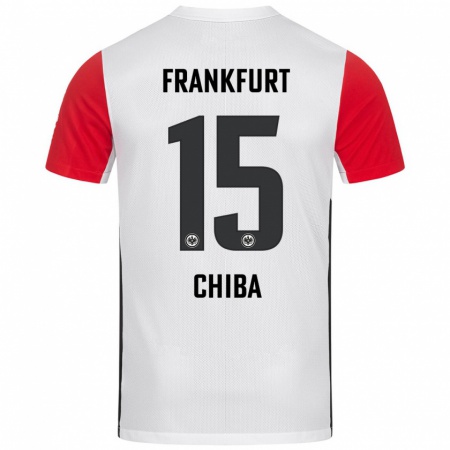 Kandiny Kinder Remina Chiba #15 Weiß Rot Heimtrikot Trikot 2024/25 T-Shirt