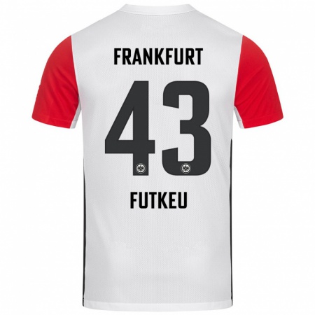 Kandiny Kinder Noel Futkeu #43 Weiß Rot Heimtrikot Trikot 2024/25 T-Shirt