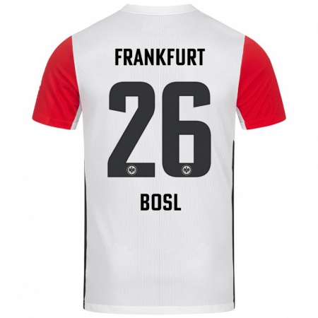 Kandiny Kinder Cara Bosl #26 Weiß Rot Heimtrikot Trikot 2024/25 T-Shirt