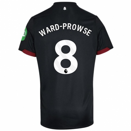 Kandiny Kinder James Ward-Prowse #8 Schwarz Weiß Auswärtstrikot Trikot 2024/25 T-Shirt