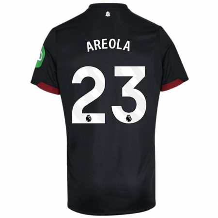 Kandiny Kinder Alphonse Areola #23 Schwarz Weiß Auswärtstrikot Trikot 2024/25 T-Shirt