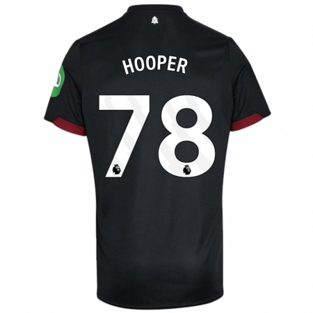 Kandiny Kinder Finley Hooper #78 Schwarz Weiß Auswärtstrikot Trikot 2024/25 T-Shirt