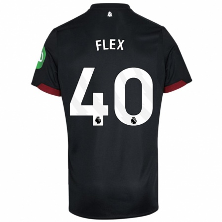 Kandiny Kinder Armstrong Oko Flex #40 Schwarz Weiß Auswärtstrikot Trikot 2024/25 T-Shirt