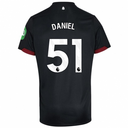 Kandiny Kinder Daniel Chesters #51 Schwarz Weiß Auswärtstrikot Trikot 2024/25 T-Shirt