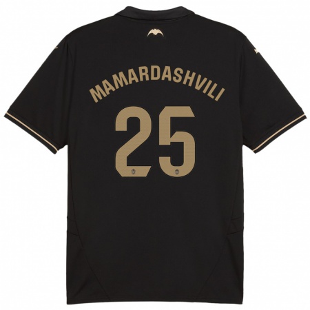 Kandiny Kinder Giorgi Mamardashvili #25 Schwarz Auswärtstrikot Trikot 2024/25 T-Shirt