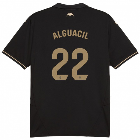 Kandiny Kinder Ainhoa Alguacil #22 Schwarz Auswärtstrikot Trikot 2024/25 T-Shirt