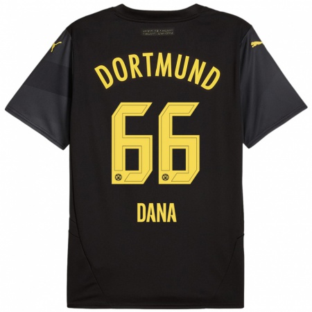 Kandiny Kinder Bleckmann Dana #66 Schwarz Gelb Auswärtstrikot Trikot 2024/25 T-Shirt