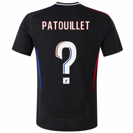 Kandiny Kinder Mathieu Patouillet #0 Schwarz Auswärtstrikot Trikot 2024/25 T-Shirt