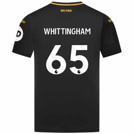 Kandiny Kinder Matthew Whittingham #65 Schwarz Auswärtstrikot Trikot 2024/25 T-Shirt