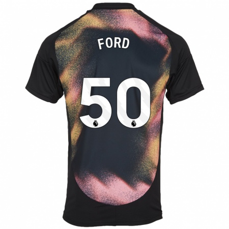 Kandiny Kinder Harvey Godsmark-Ford #50 Schwarz Weiß Auswärtstrikot Trikot 2024/25 T-Shirt